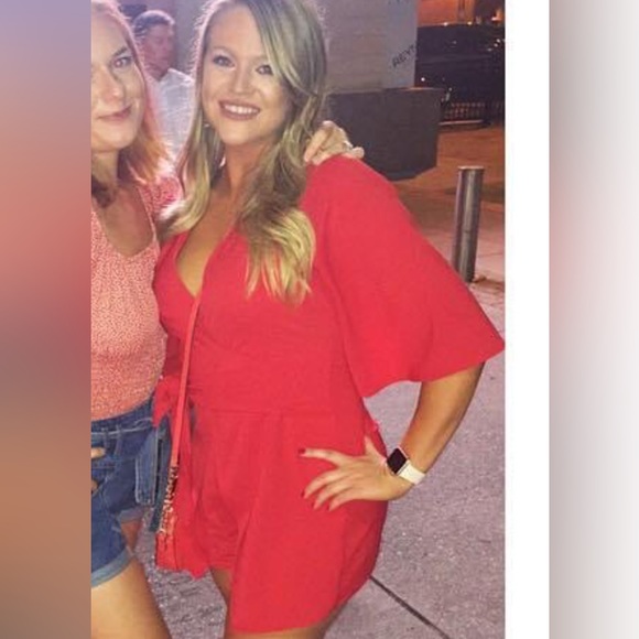 Red Romper - Picture 2 of 2